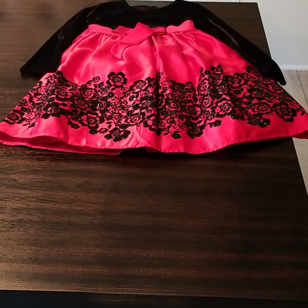 Beautiful Red and Black Dress